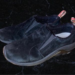Merrell Men's Jungle Moc Slip-On Shoe, Midnight Black Suede, Size 9.5